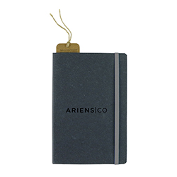 RECYCLED BONDED LEATHER HARDCOVER NOTEBOOK