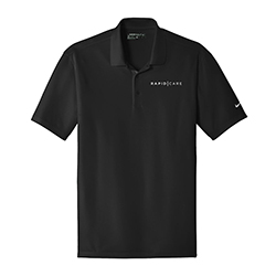 MEN'S NIKE DRI-FIT PLAYERS POLO- BLACK