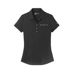 LADIES NIKE DRI-FIT PLAYERS POLO - BLACK